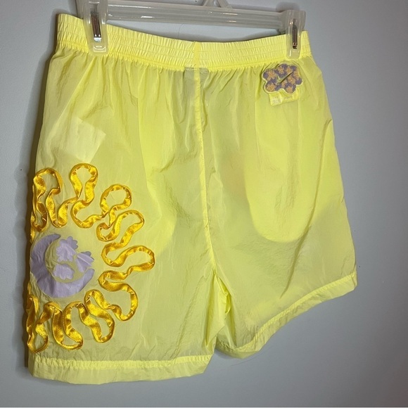 Nike Sportswear Project Uphoria Woven Daisy Yellow Sheer Nylon Shorts Size Small - Picture 13 of 16